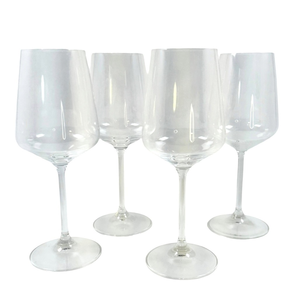 Spiegelau White Wine Glass Set of 4 Crystal Stemware Open Box Vin Blanc NICE!
